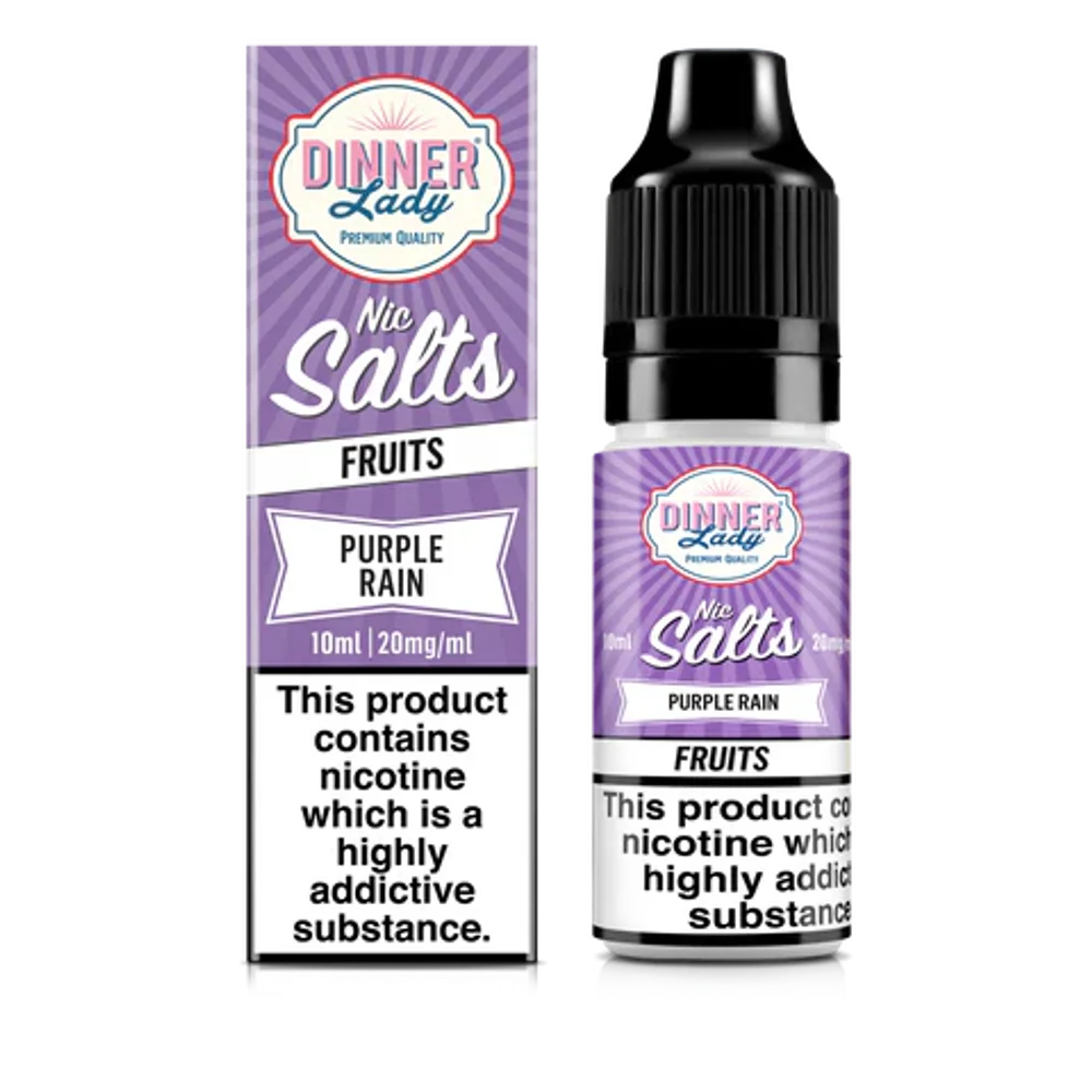 Purple Rain 10ml 20mg Bar Salt Dinner Lady