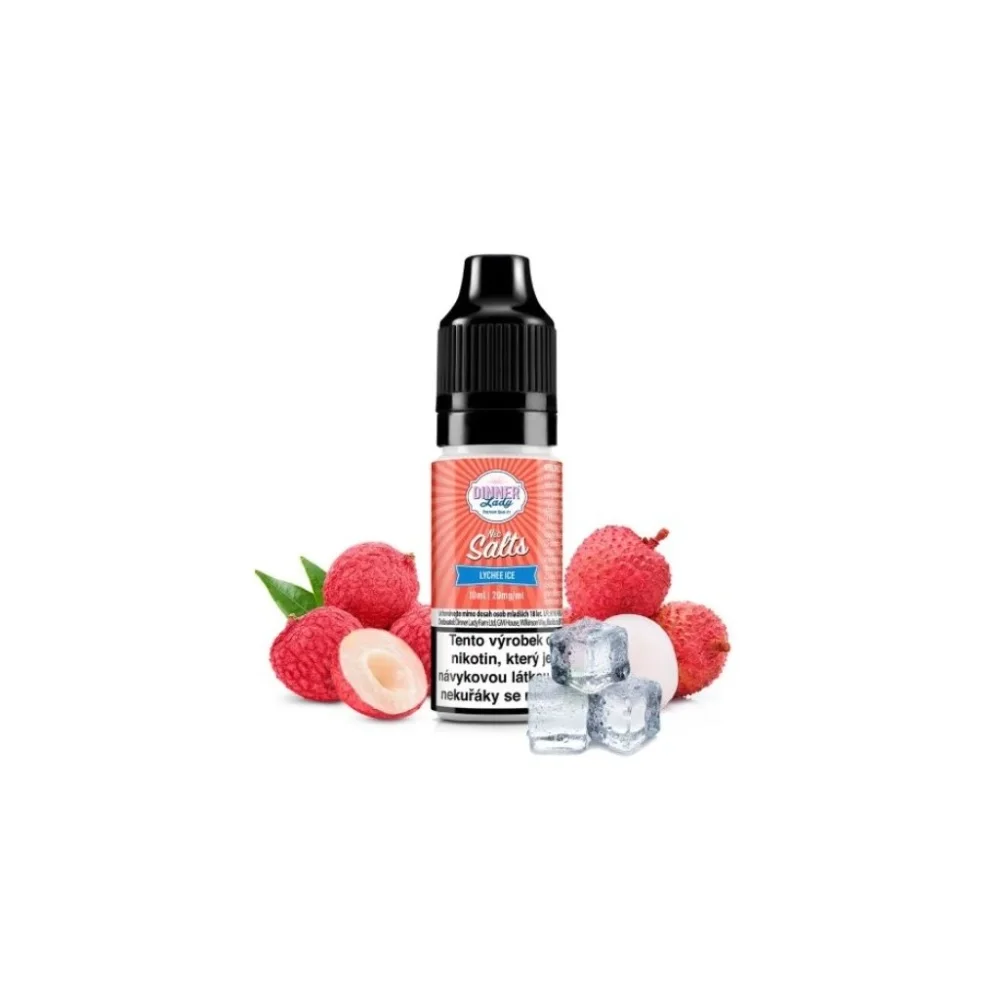 Lychee Ice 10ml 20mg Bar Salt Dinner Lady