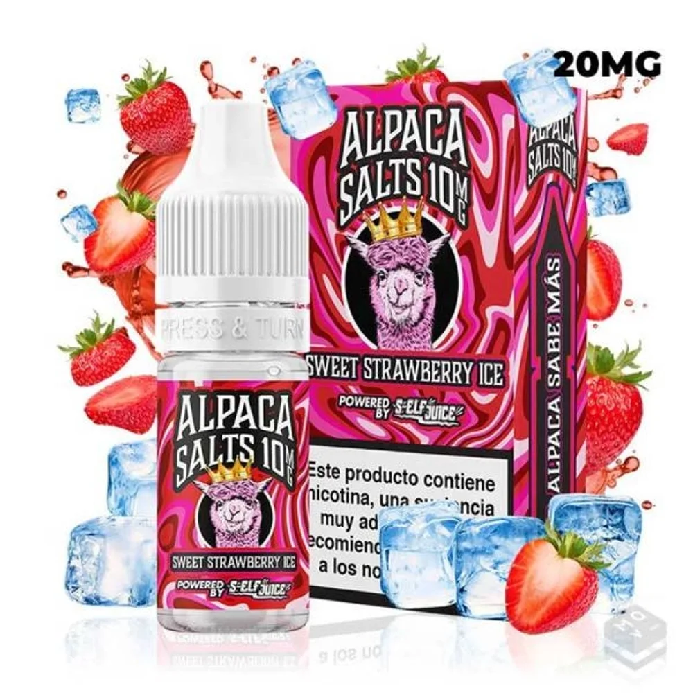 Sweet Strawberry Ice 10ml 20mg Alpaca Salts