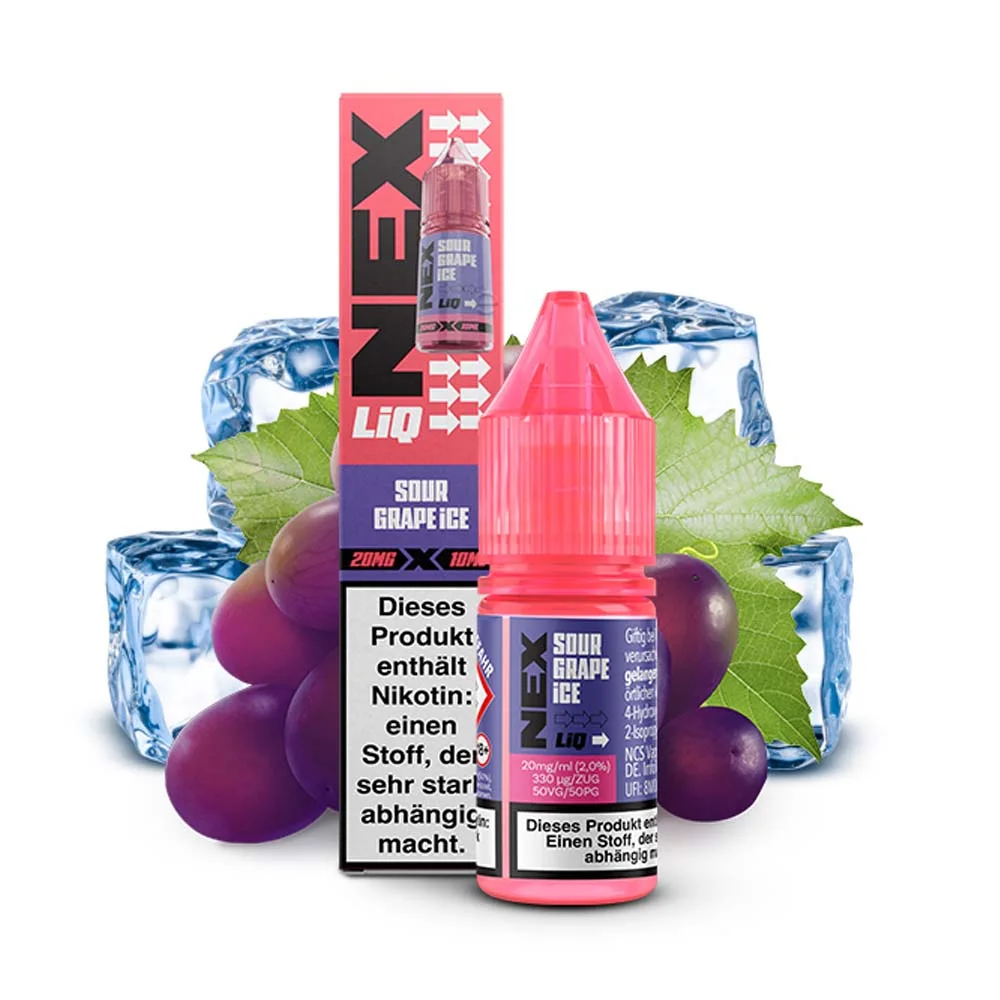 Sour Grape Ice 10ml 20mg NEXLIQ Pod Salt