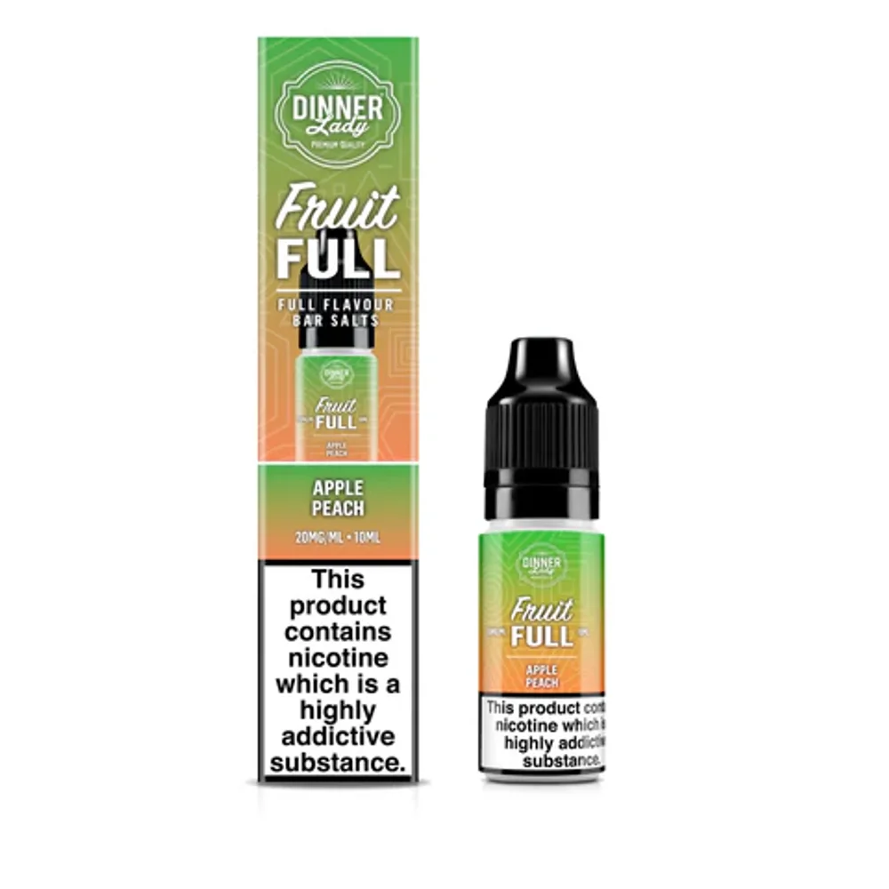 Apple Peach 20mg 10ml Bar Salt Dinner Lady