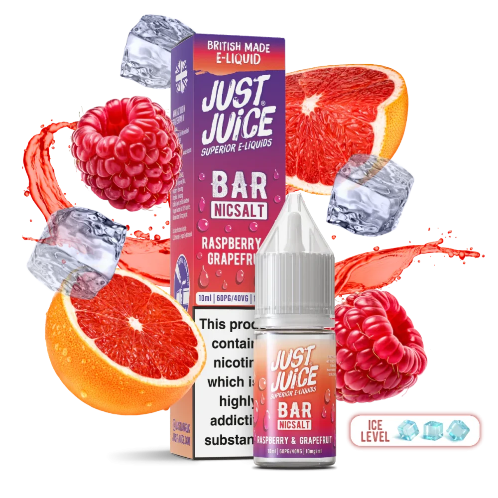 RASPBERRY & GRAPEFRUIT 20mg 10ml BAR Just Juice