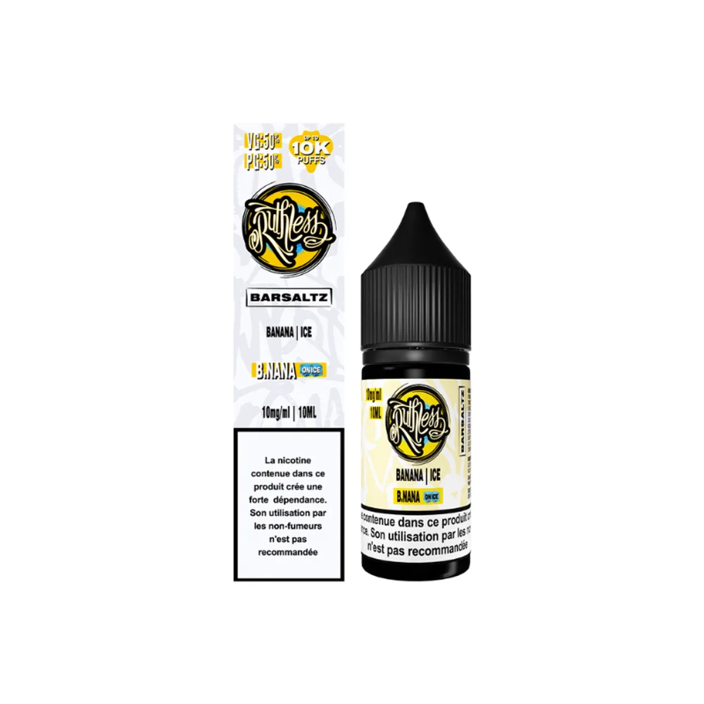 B Nana On Ice 10ml 20mg BarSaltz Ruthless