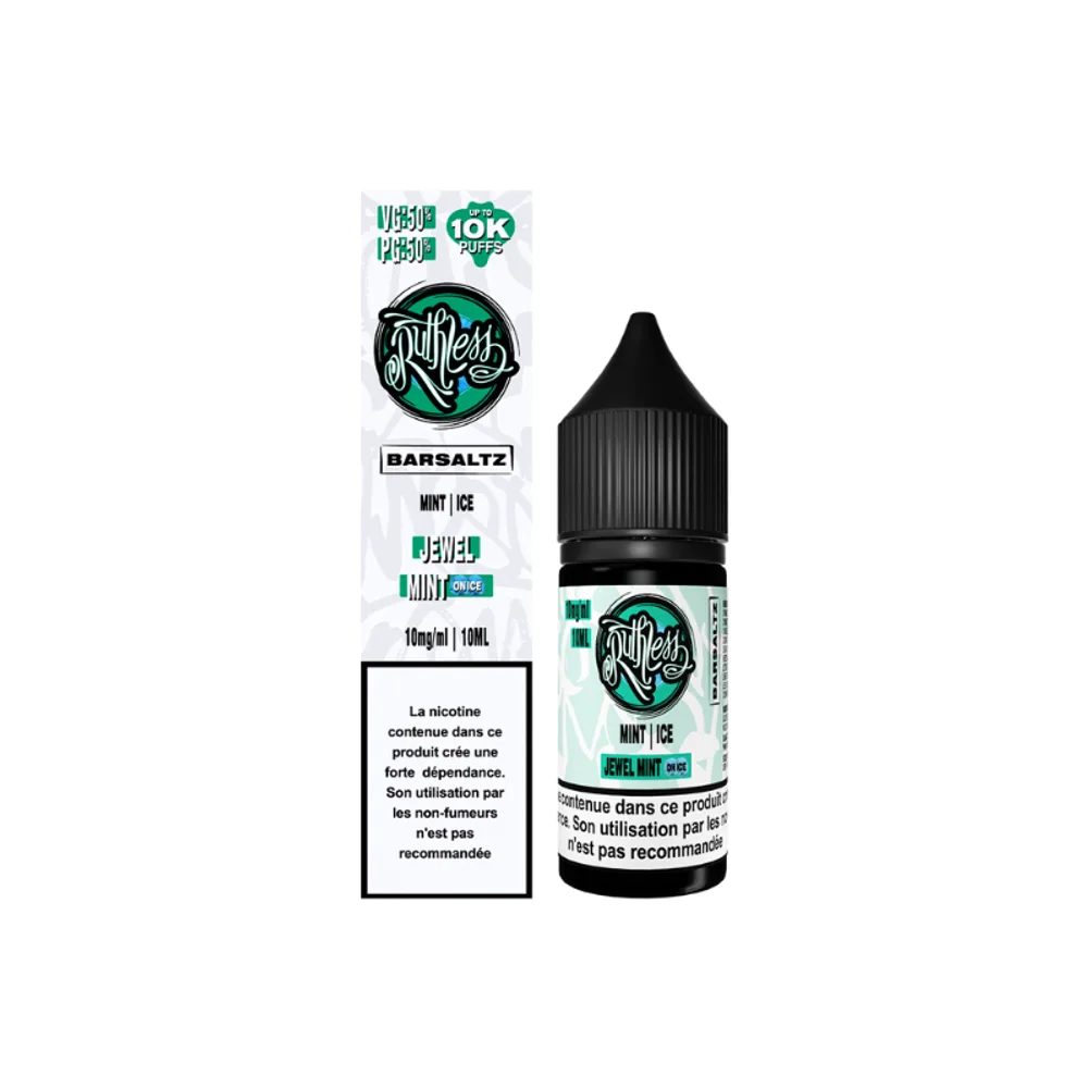 Jewel Mint On Ice 10ml 20mg BarSaltz Ruthless