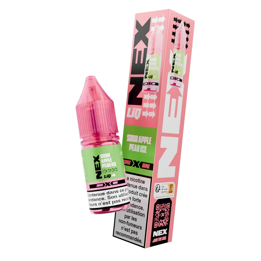 Sour Apple Pear Ice 10ml 20mg NEXLIQ Pod Salt
