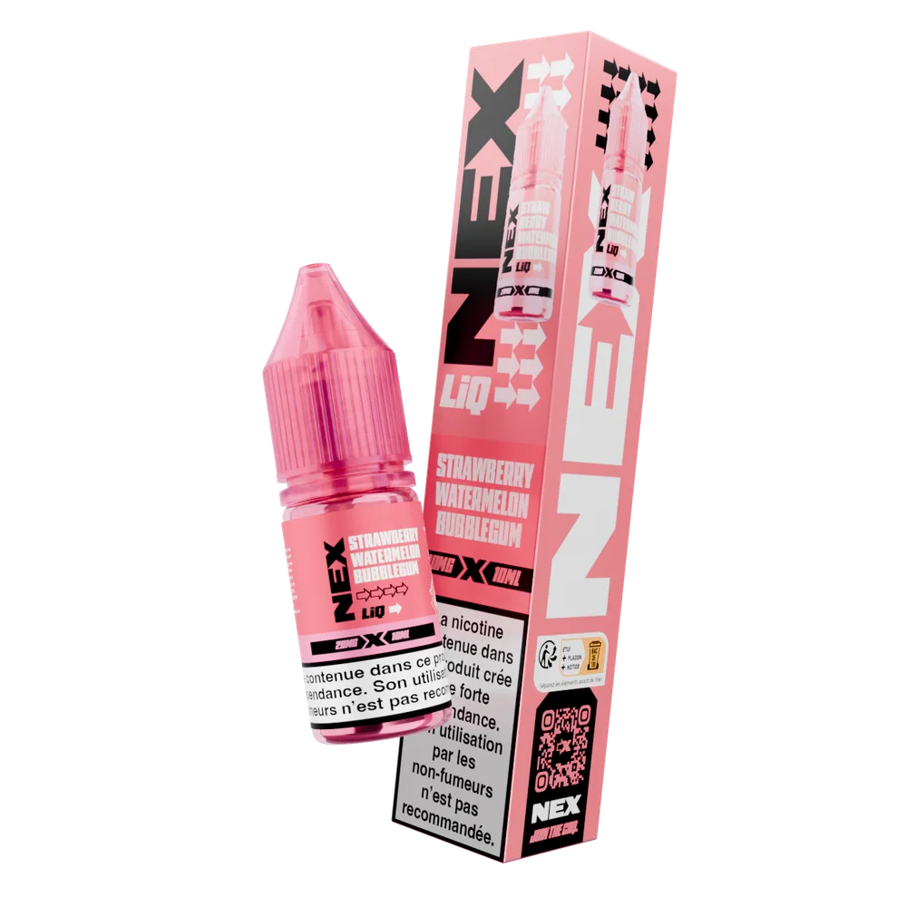 Strawberry Watermelon Bubblegum 10ml 20mg NEXLIQ Pod Salt