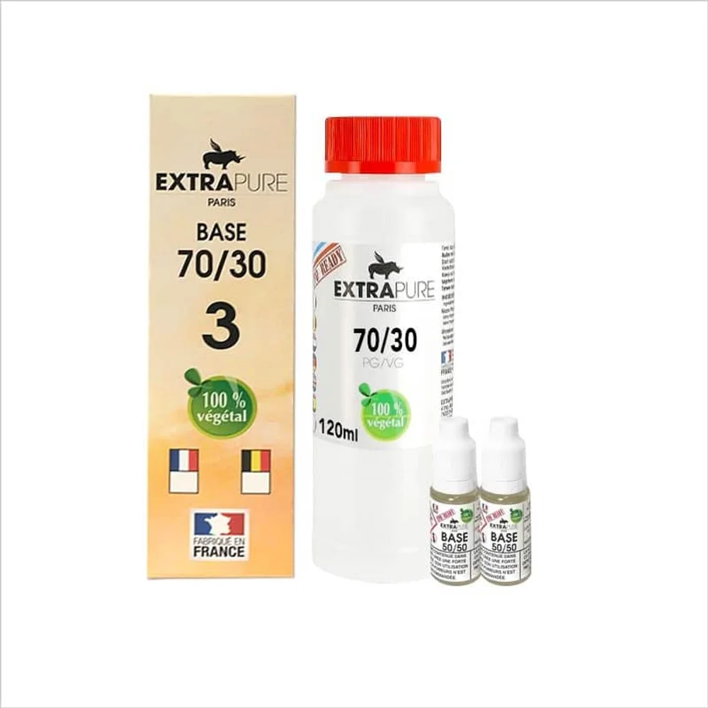 DIY Base Pack 140ml 70/30 3mg – Extrapure