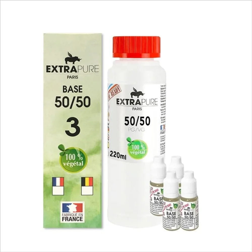 DIY Base Pack 260ml 50/50 3mg – Extrapure