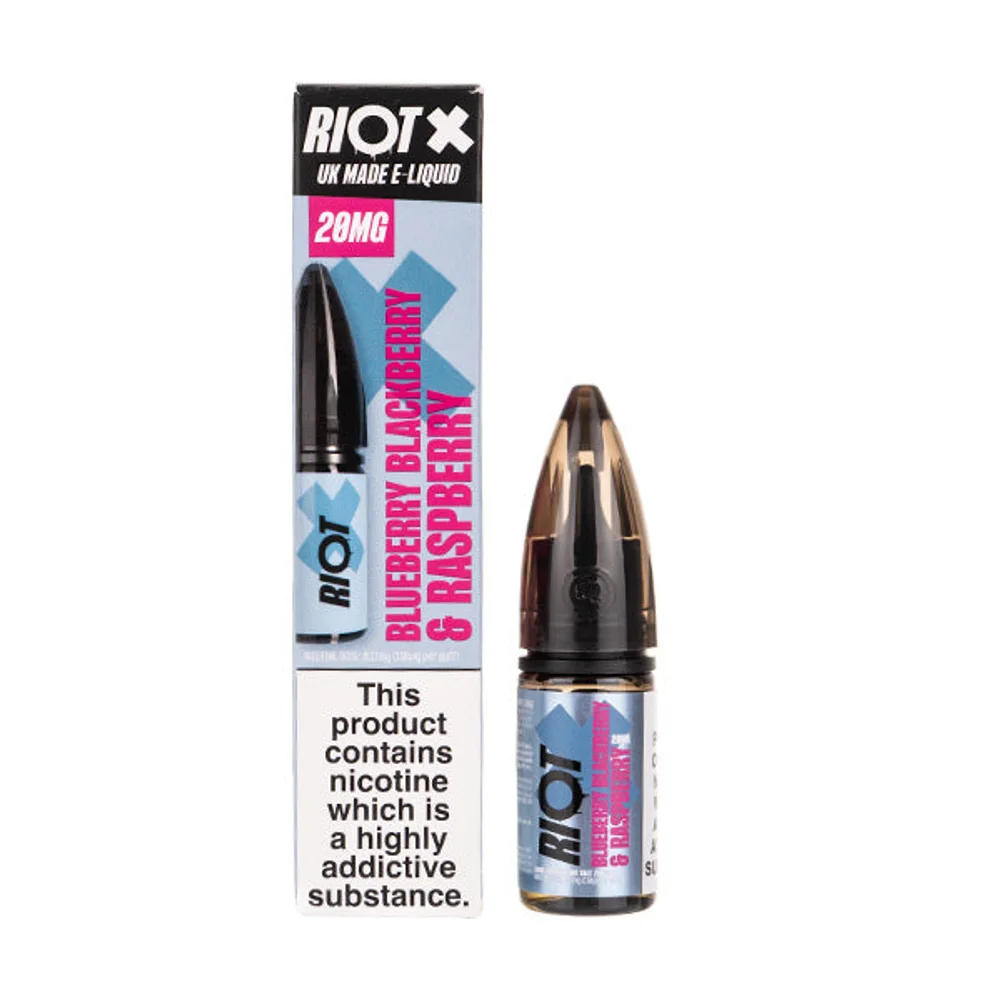 Blueberry Blackberry & Raspberry Nic Salt E-Liquid by Riot X